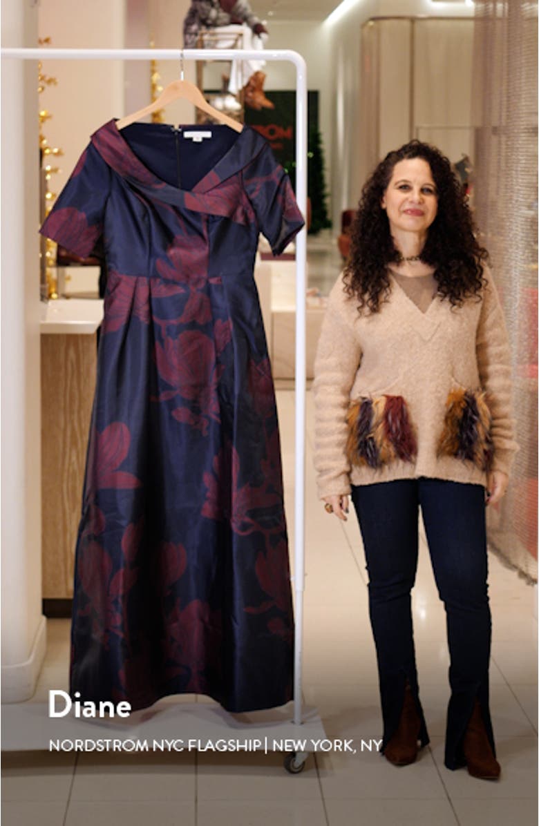 Coco Floral Print Gown, sales video thumbnail