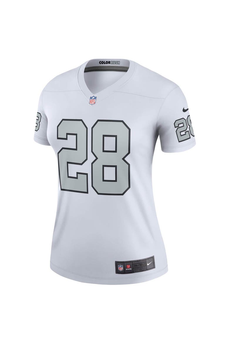 Women's Nike Josh Jacobs White Las Vegas Raiders Color Rush Legend Player Jersey, Alternate, color, White