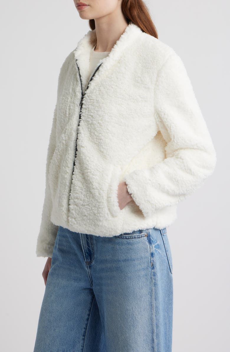 dRA Lin High Pile Fleece Jacket, Alternate, color, Ivory