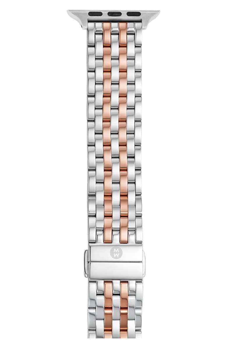 MICHELE Stainless Steel 20mm Apple Watch<sup>®</sup> Bracelet Watchband, Main, color, 