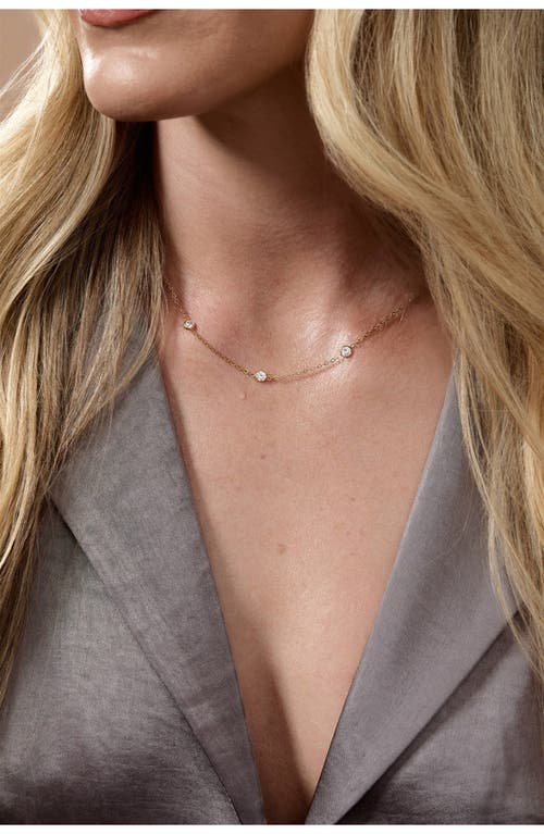 Set & Stones Faye Cubic Zirconia Necklace In Gold