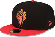 New Era Men's New Era Black/Red Lake County Captains Copa De La Diversion 59FIFTY Fitted Hat