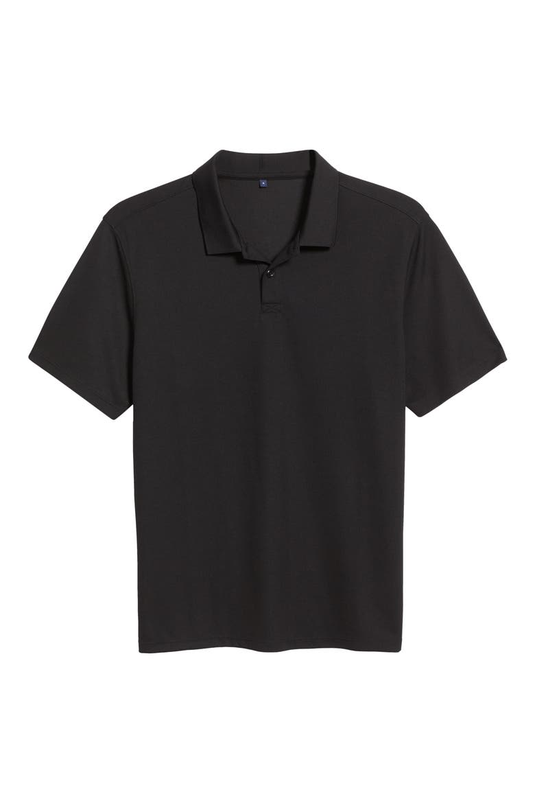 Pitch Piqué Polo, Alternate, color, BLACK CAVIAR