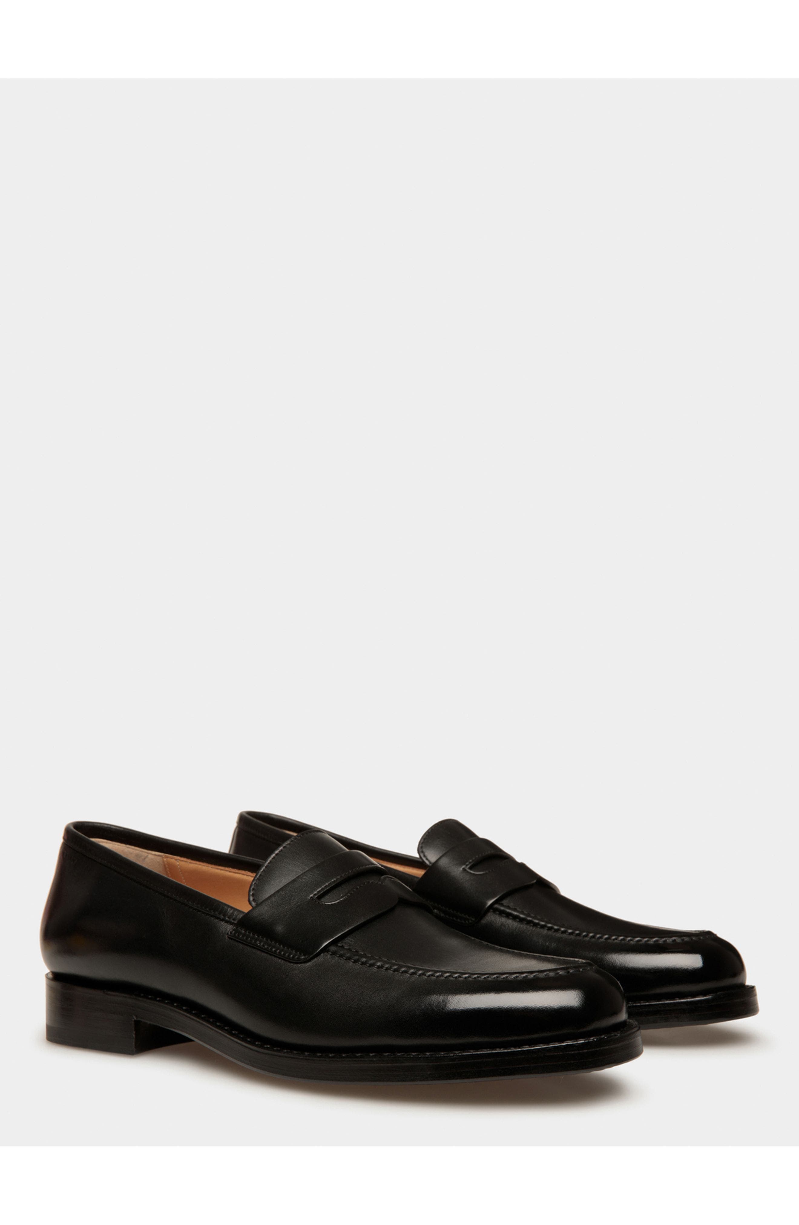 Bally Schoenen Loafer In Leather, Alternate, color, Black