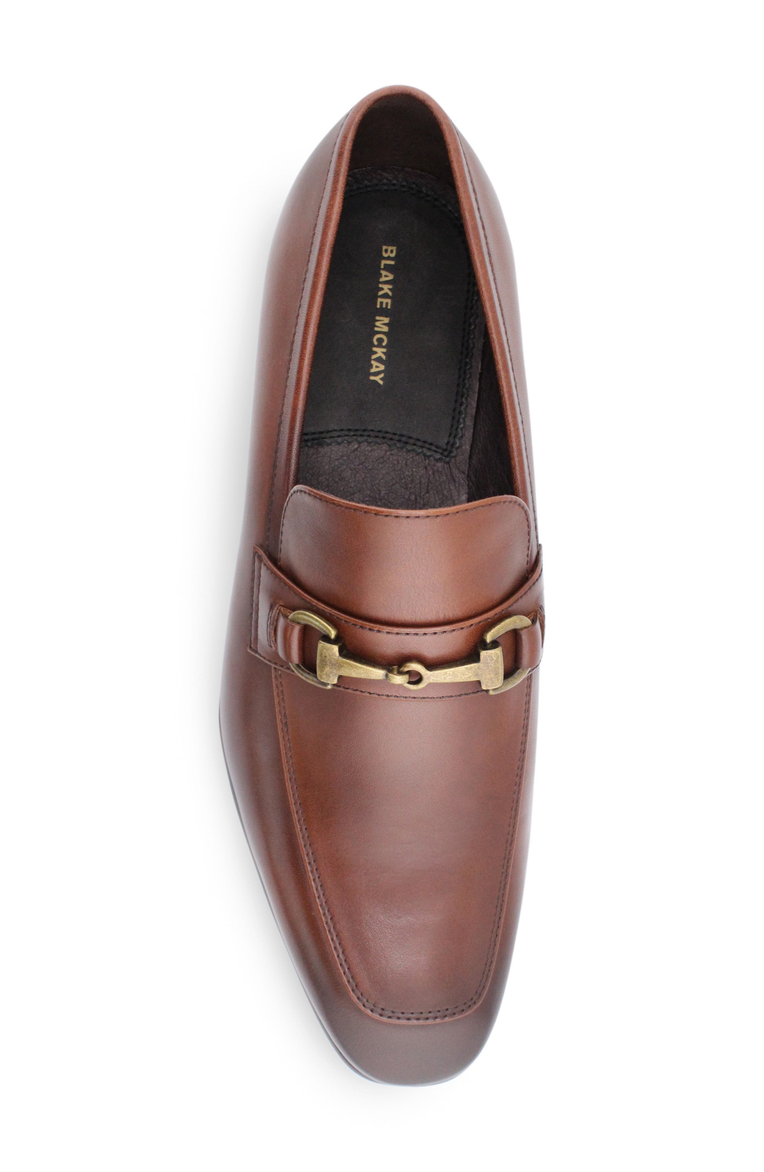 Dylan Bit Apron Toe Loafer, Alternate, color, BRANDY