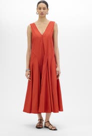 Another Tomorrow Full Skirt Dress | Midnight