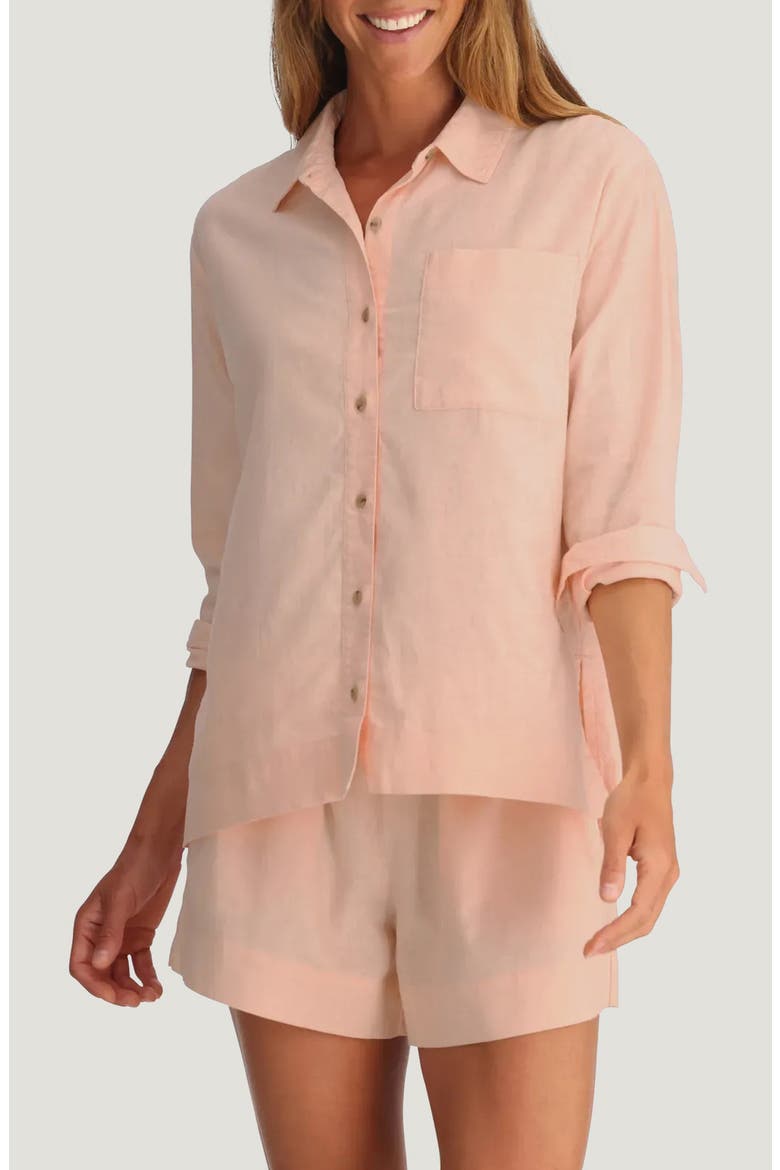 Sullivans Button-Up Shirt, Main, color, LIGHT CORAL