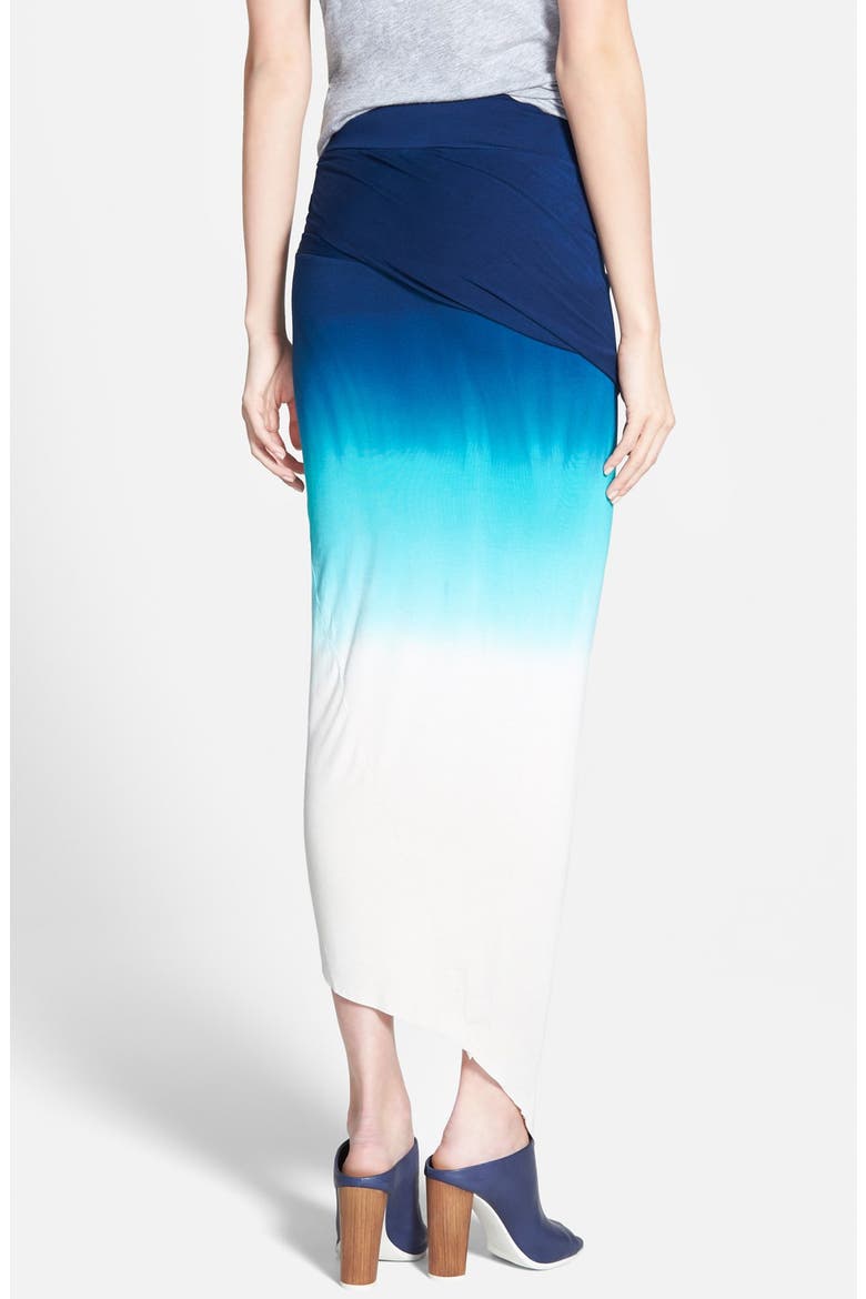 Sassy Maxi Skirt, Alternate, color, NAVY/ AQUA OMBRE