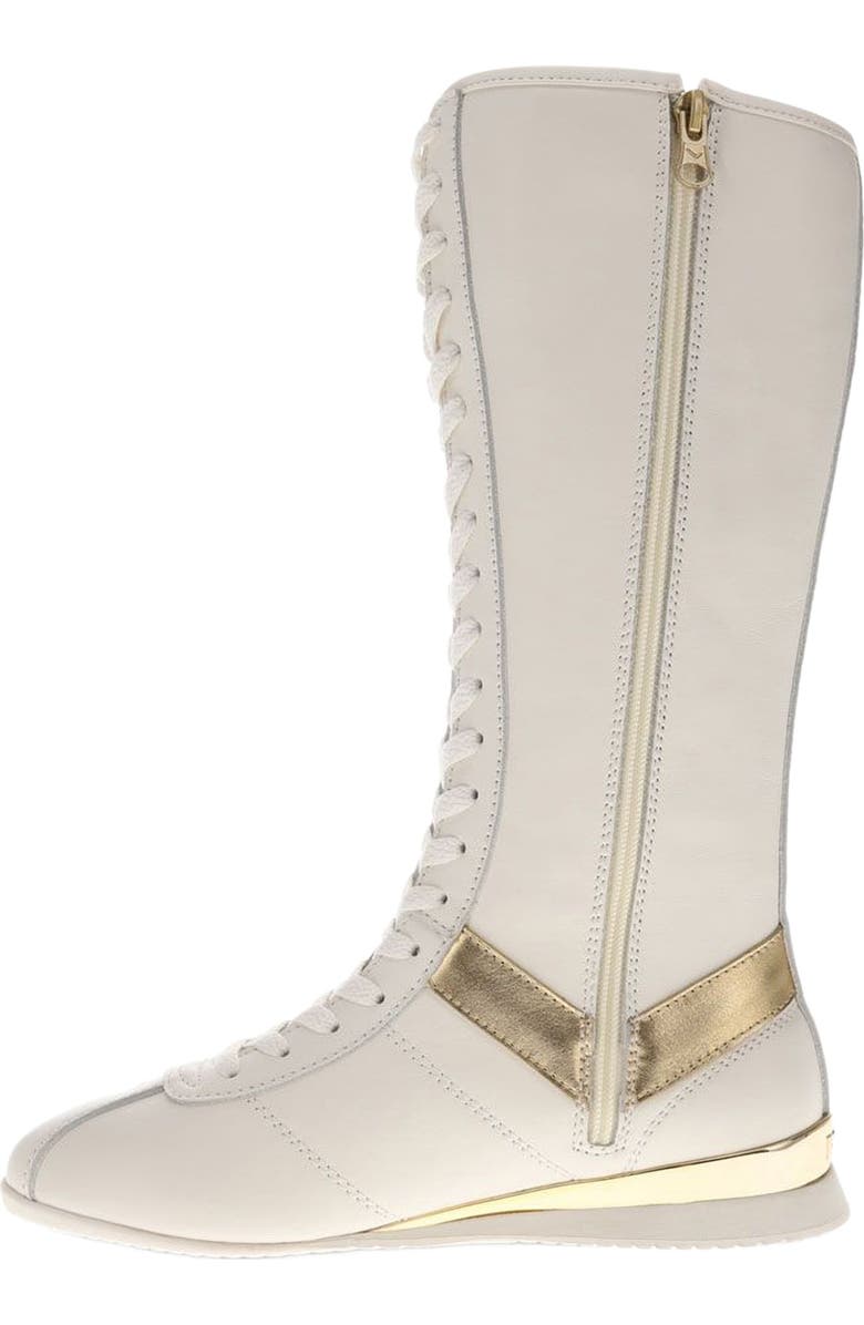 PONY KO-80 Extra High Sneakers, Alternate, color, Snow White/Gold