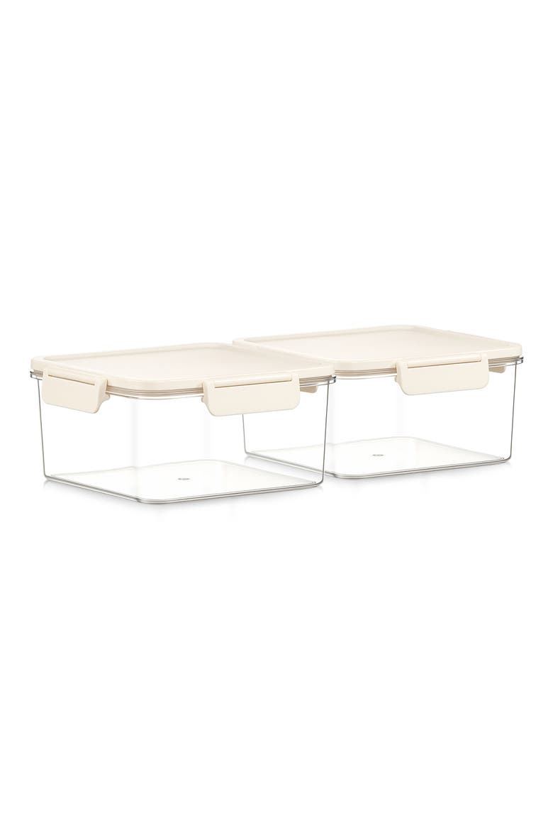 Set of 2 Airtight Food Storage Containers, Main, color, NO COLOR