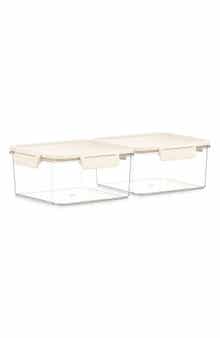 Set of 2 Airtight Food Storage Containers