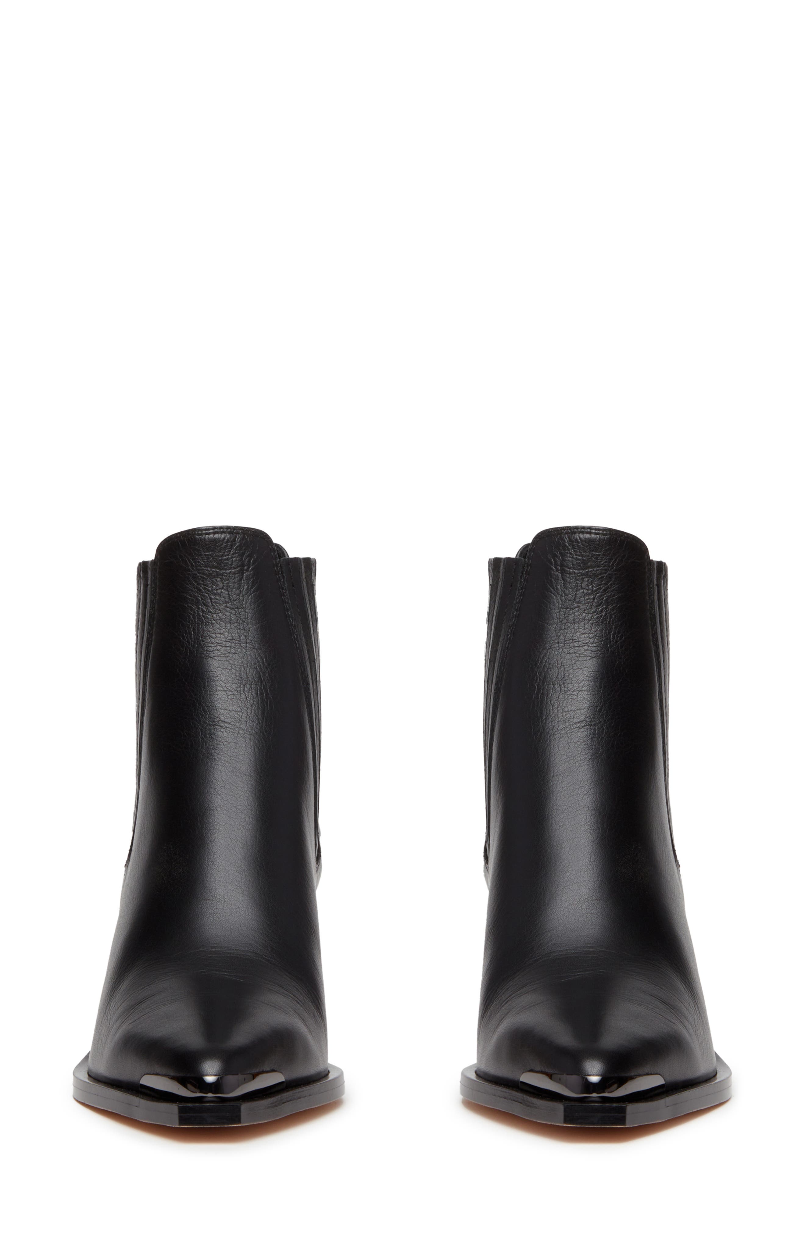 PAIGE Lyra Pointed Toe Chelsea Boot, Alternate, color, Black