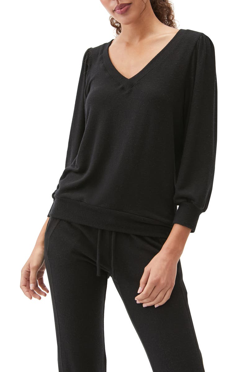 Michael Stars Gabriella V-Neck Top, Main, color,