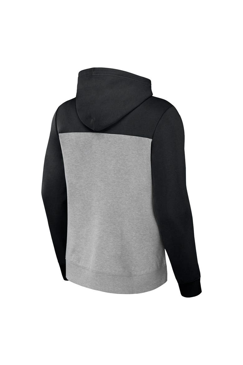 Men's NFL x Darius Rucker Collection by Fanatics Heather Gray New Orleans Saints Color Blocked Pullover Hoodie, Alternate, color, Heather Gray