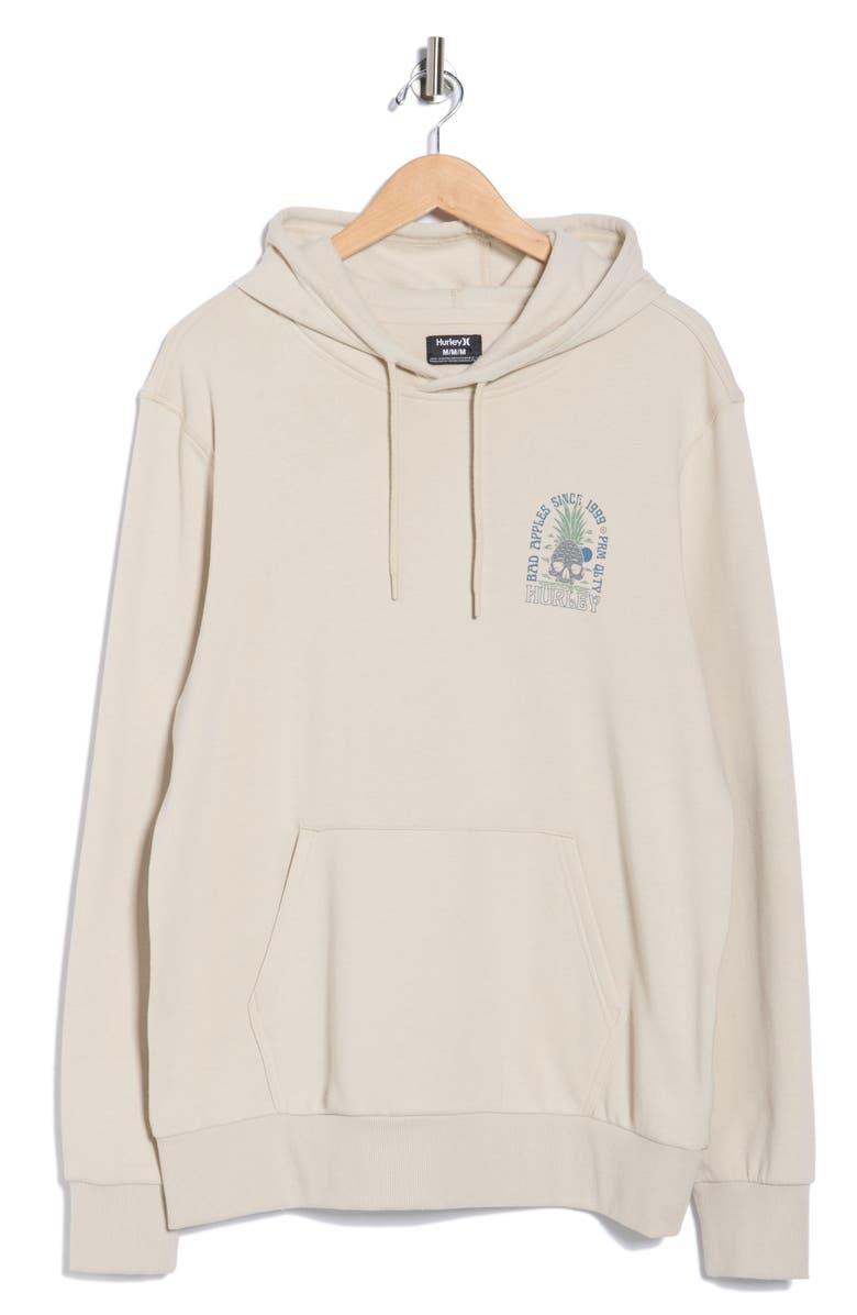 Hurley Bad Apples Hoodie, Alternate, color, Ivory