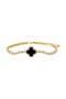Four Leaf Colored Stone Clover Tennis Bracelet