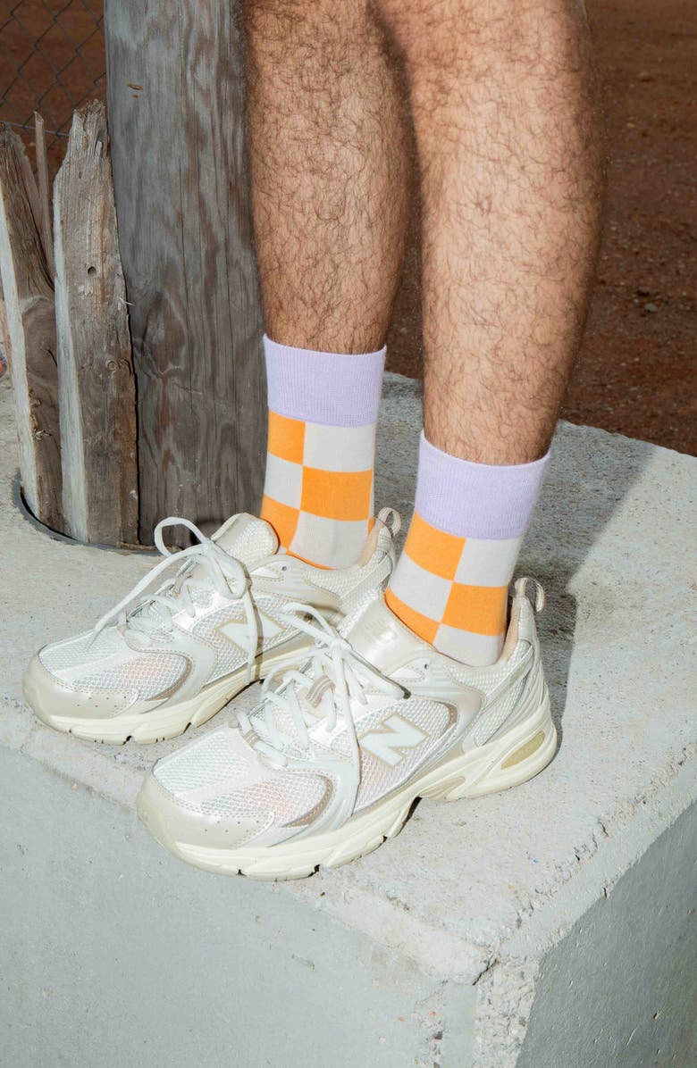 doiy Fanzy 3D Crew Socks, Alternate, color, Multicolor Orange