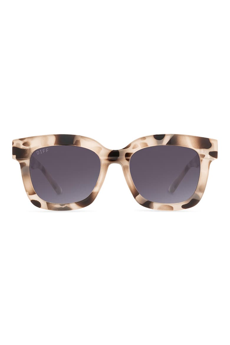 56mm Makay Square Sunglasses, Main, color, CREAM TORTOISE