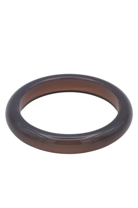 Moon Purple Jade Stone Bangle