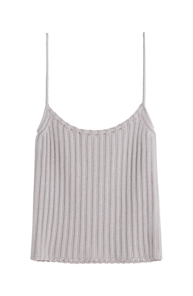 Lanvin Ribbed Tank Top In Viscose, Alternate, color, 