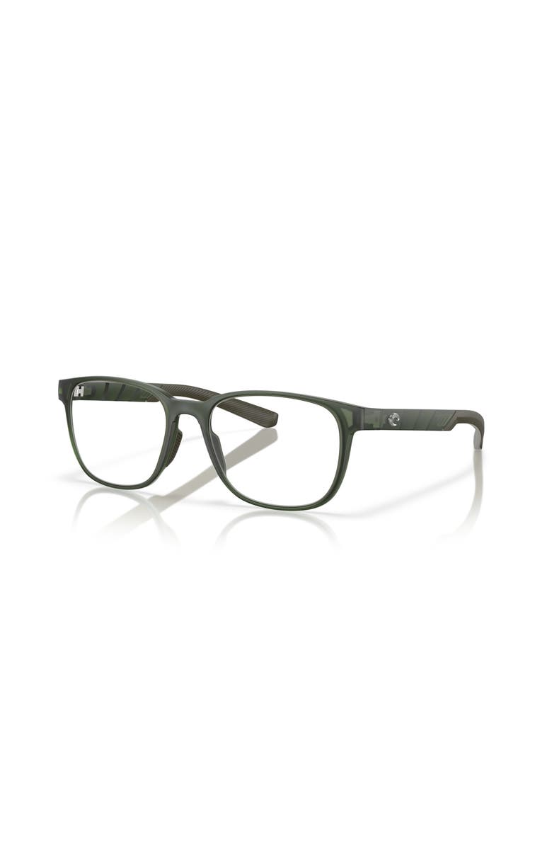 Costa 53mm Rectangle optical glasses, Main, color, Green