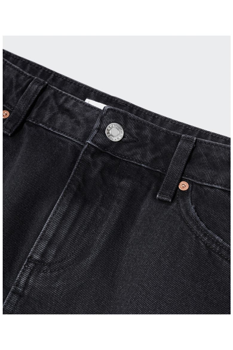 Denim Miniskirt, Alternate, color, BLACK DENIM