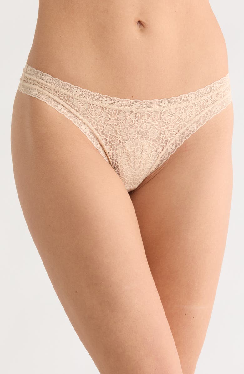 NORDSTROM RACK Assorted 10-Pack Lace Thongs, Alternate, color, Black Grey Purple Multi