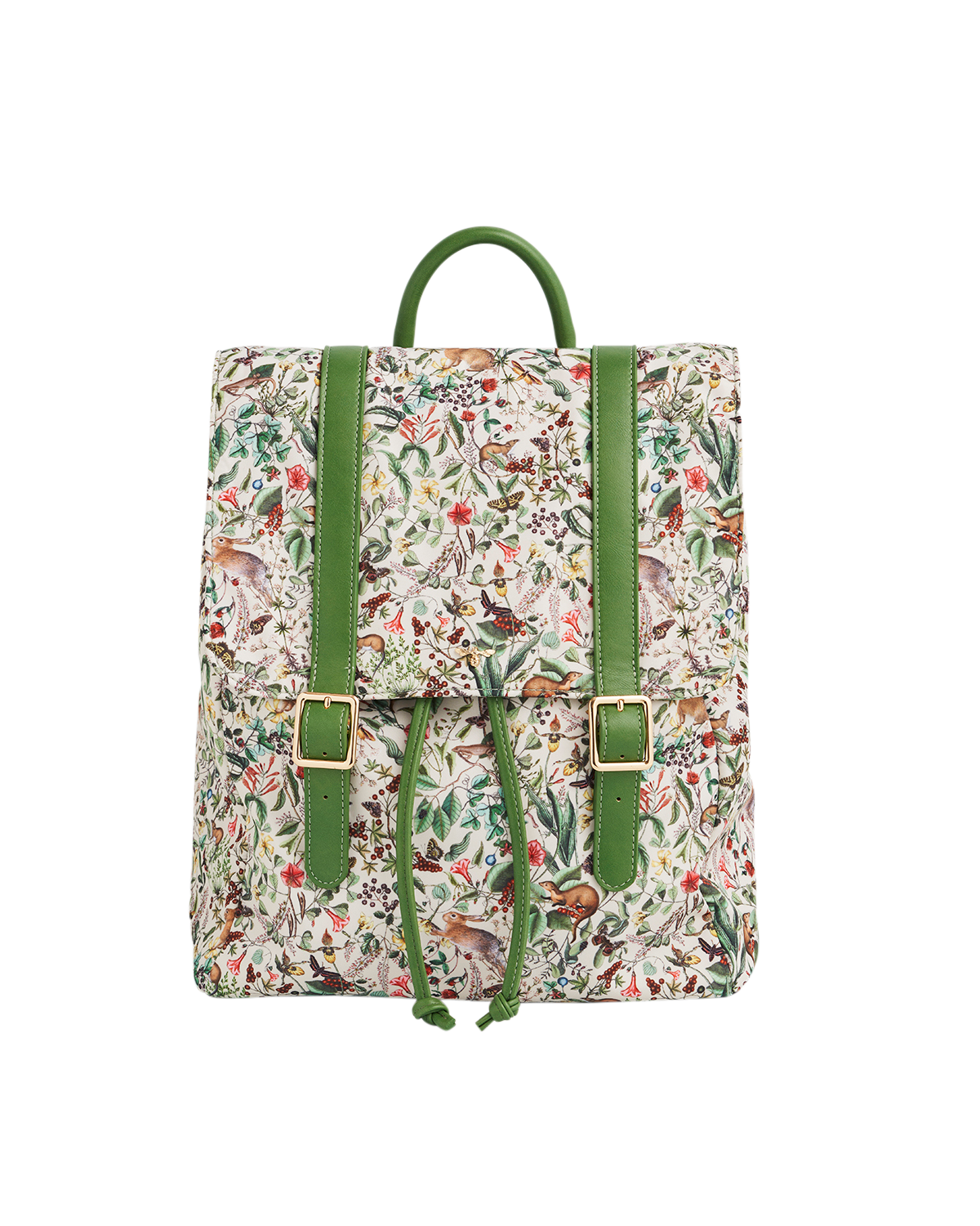 Fable England Garden Floral Buckle Backpack, Main, color, Light/Pastel Green