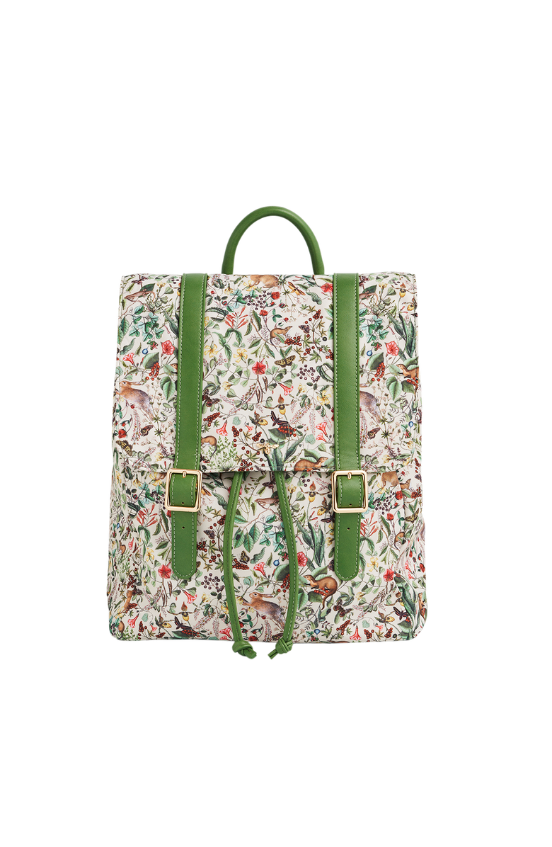 Fable England Garden Floral Buckle Backpack, Main, color, Light/Pastel Green