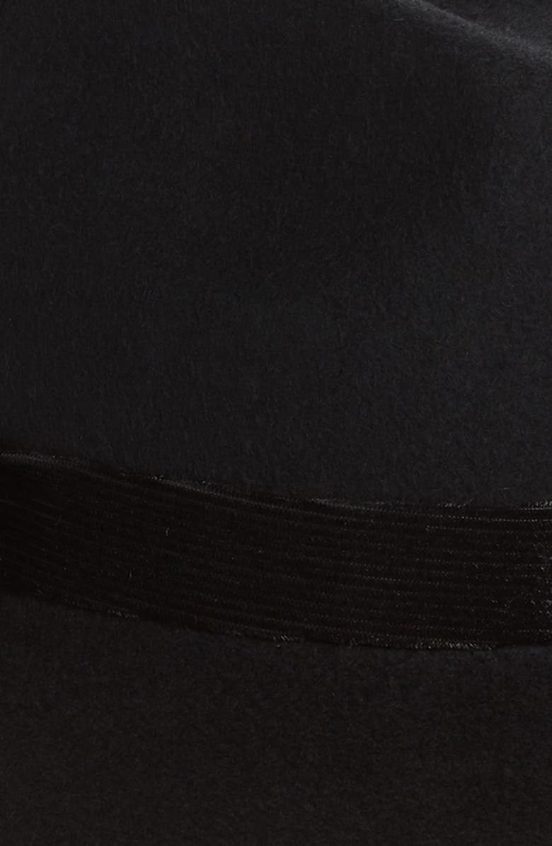 Rachel Parcell Velvet Trim Felted Wool Panama Hat, Alternate, color, 