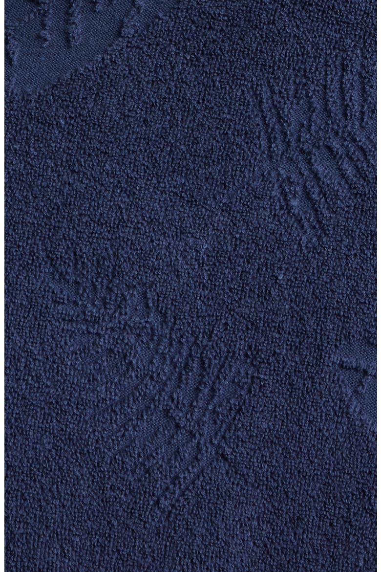 Shadow Hibiscus Terry Cloth Robe, Alternate, color, NAVY HIBISCUS