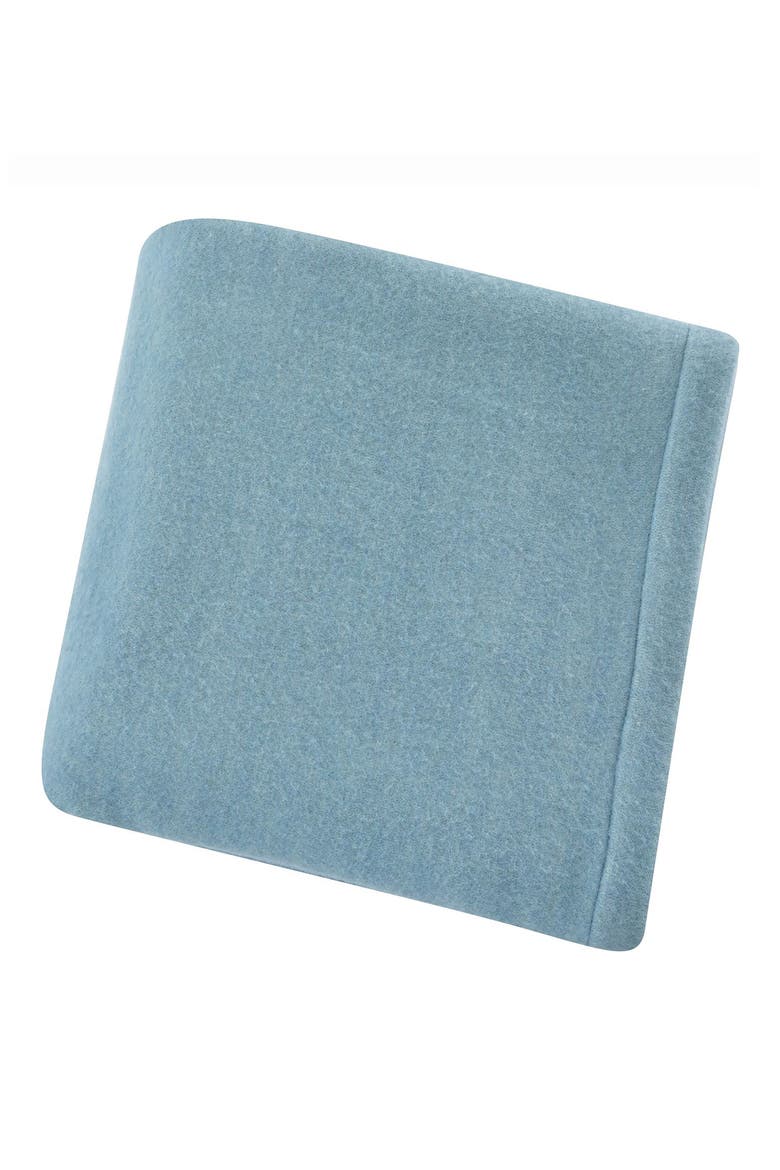 Self Hem Merino Wool Blanket, Alternate, color, BLUE