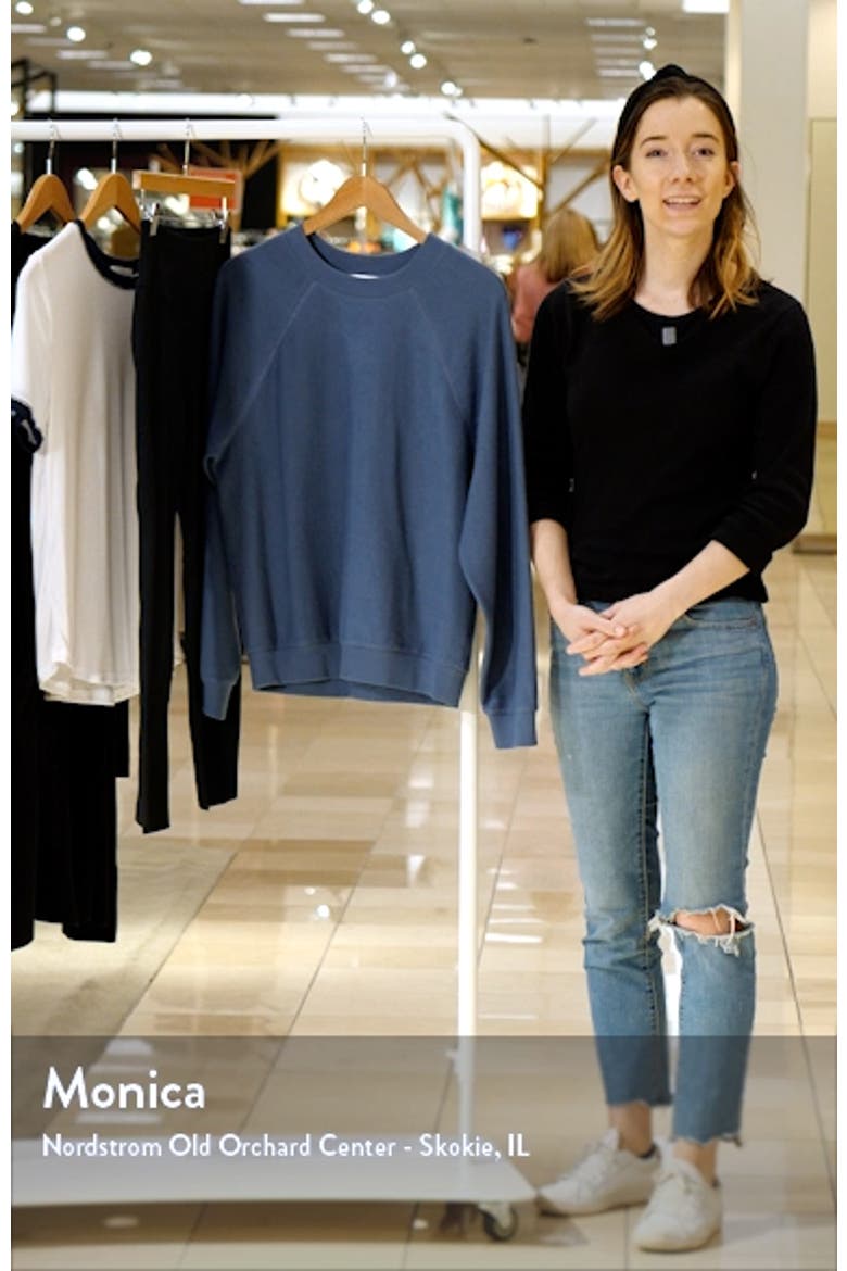 Garment Dyed Raglan Sleeve Sweatshirt video