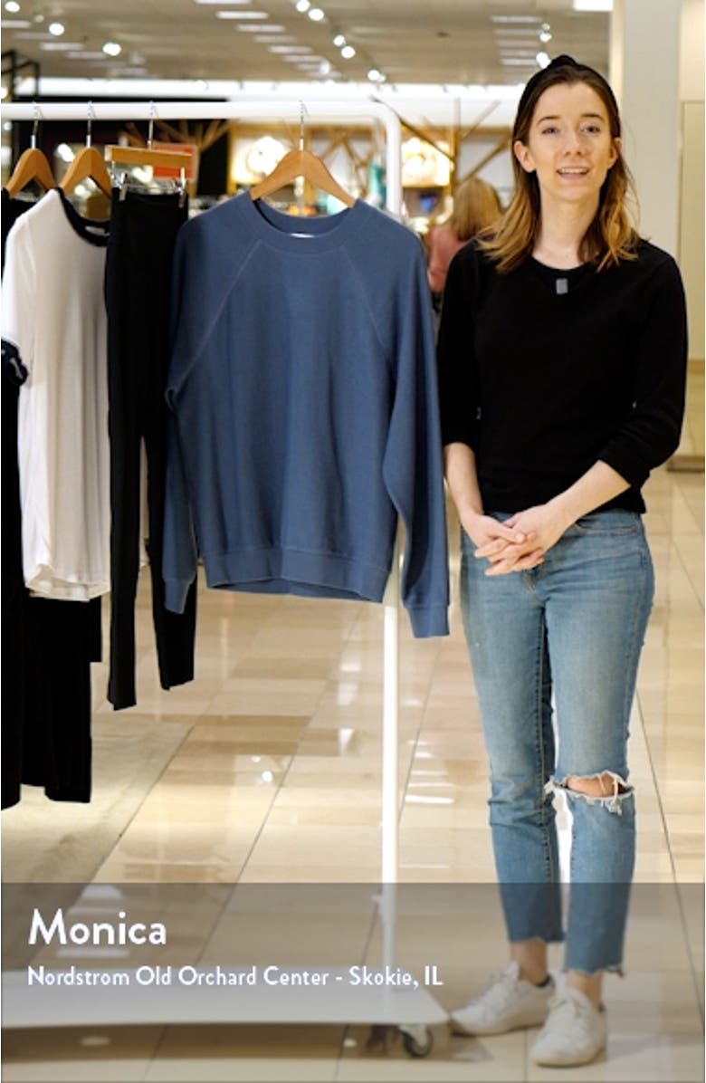 Garment Dyed Raglan Sleeve Sweatshirt, sales video thumbnail