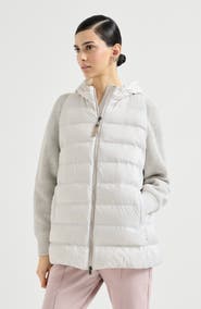 Brunello Cucinelli Nylon hooded down jacket