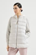 Brunello Cucinelli Nylon hooded down jacket
