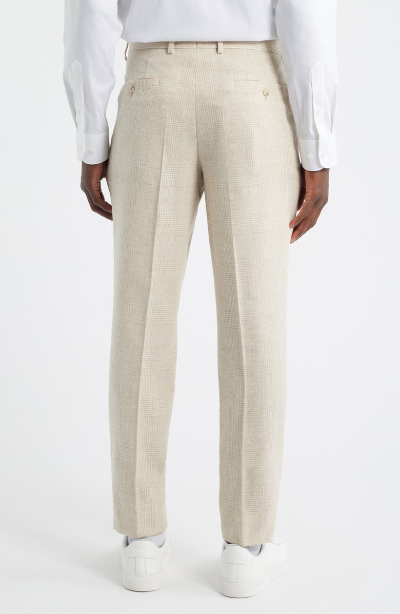 BOSS Peet Pleated Alpaca Blend Dress Pants, Alternate, color, Open Beige
