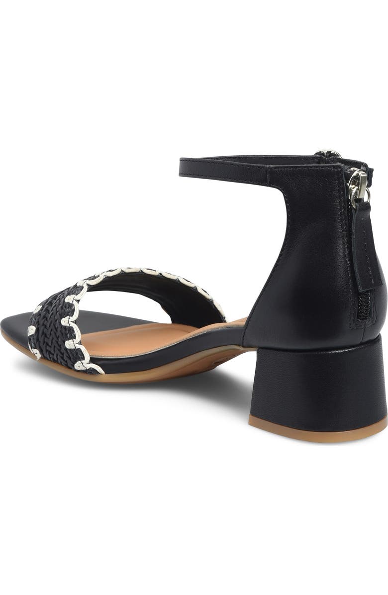 Söfft Lilah Ankle Strap Wedge Sandal, Alternate, color, Black