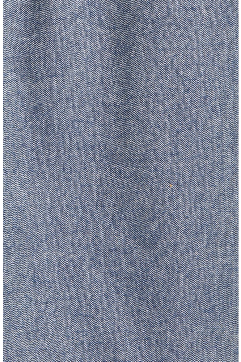 Herringbone Flannel Button-Down Shirt, Alternate, color, BLUE