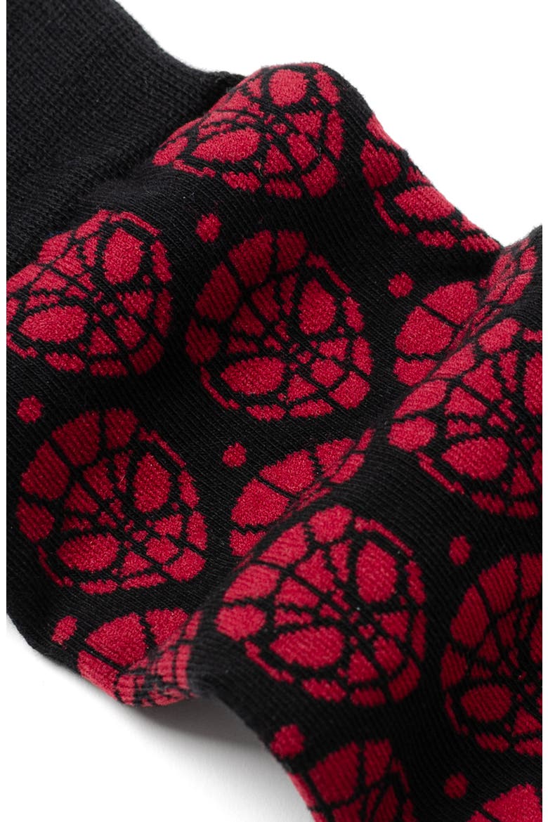 Spider-Man Crew Socks & Cuff Links Set, Alternate, color, BLACK