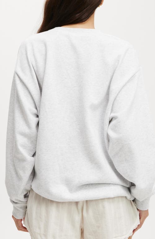 Cotton On Body Novelty Sleep Fleece In Grey Marle Candy Cane Bow