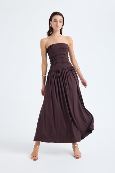 Aluna Strapless Maxi Dress