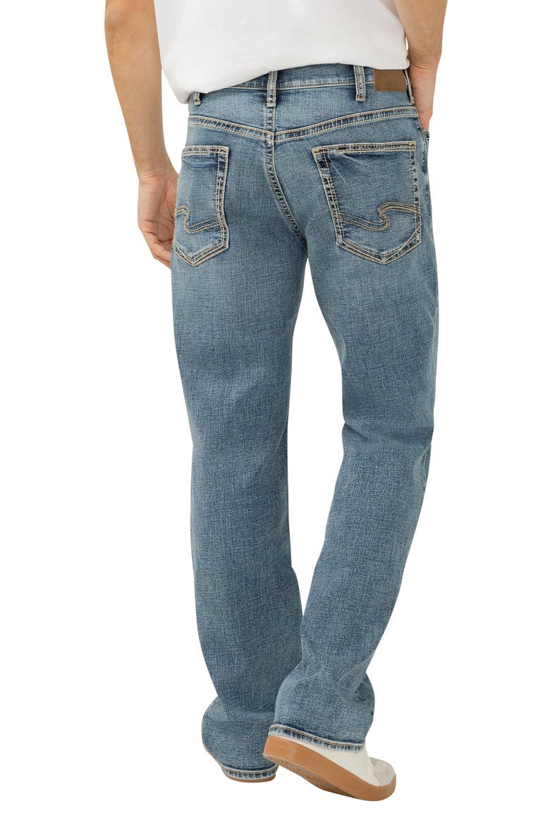 Gordie Relaxed Fit Straight Leg Jeans, Alternate, color, REDWOOD