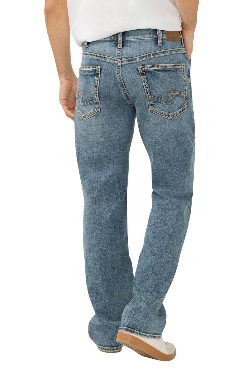 Silver Jeans Co. Gordie Relaxed Fit Straight Leg Jeans, Alternate, color, Redwood