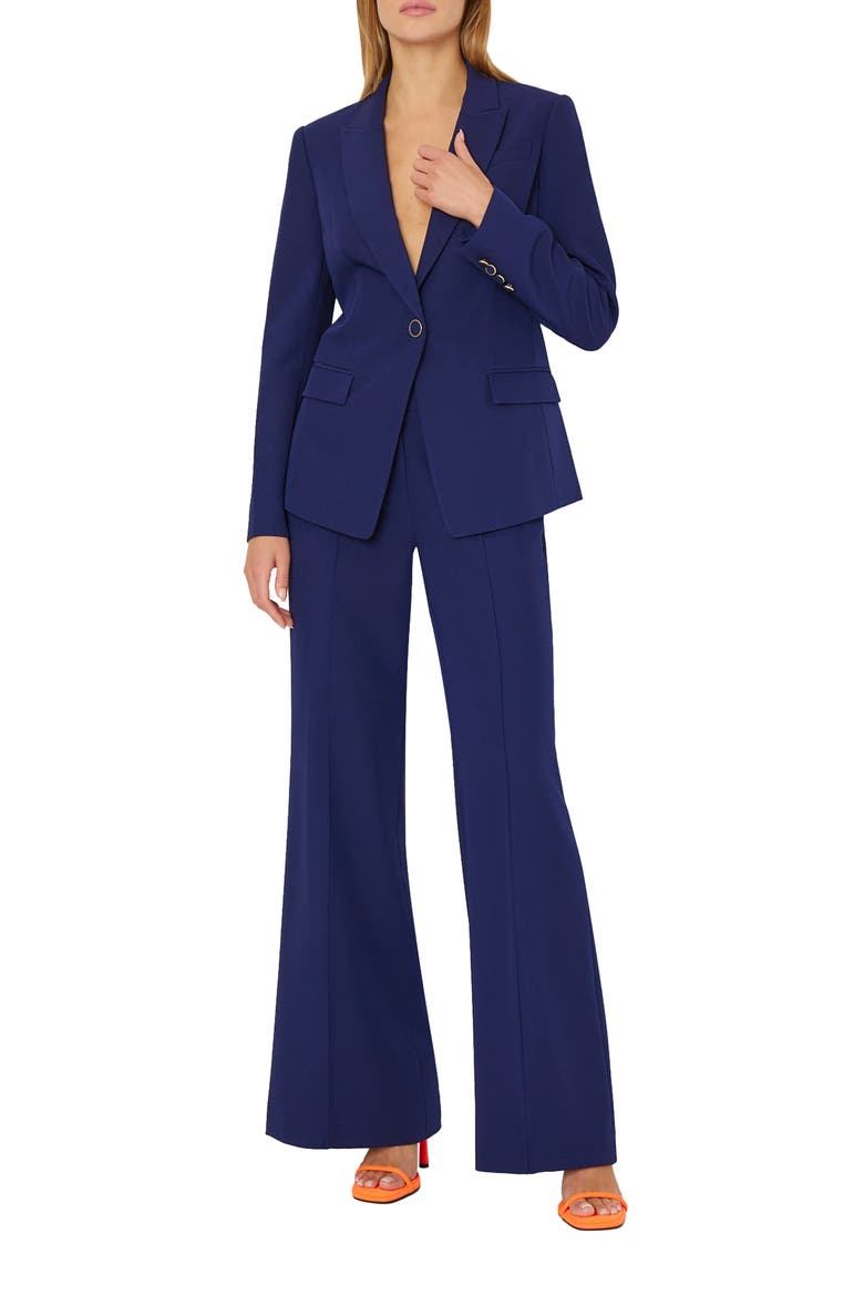 Nash Wide Leg Cady Pants, Alternate, color, NAVY