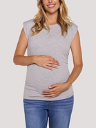 MOTHERHOOD MATERNITY Ruched Henley Muscle Tee