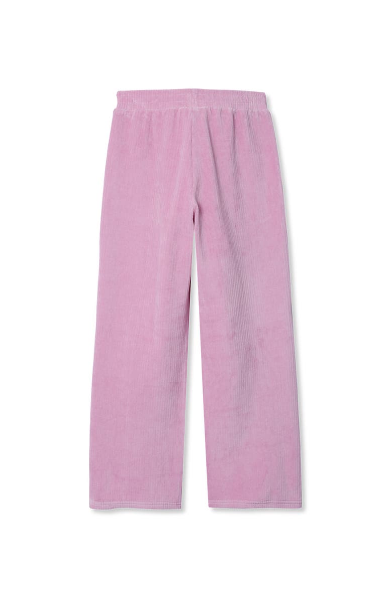 Lands' End Girls Corduroy Wide Leg Knit Pants, Alternate, color, Mauve Mist