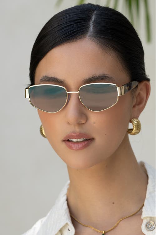 Freyrs Eyewear Delilah Cat Eye Sunglasses In Brown