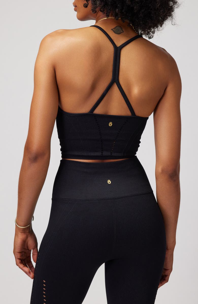 Spiritual Gangster Thea Rib Pointelle Trim Seamless Tank, Alternate, color,