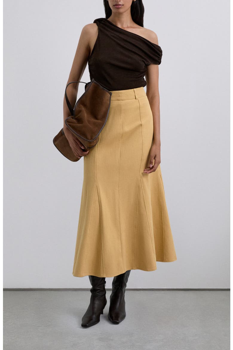 Mustill Skirt, Alternate, color, Mustard